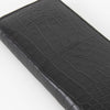 Smythson Black Croc Long Wallet