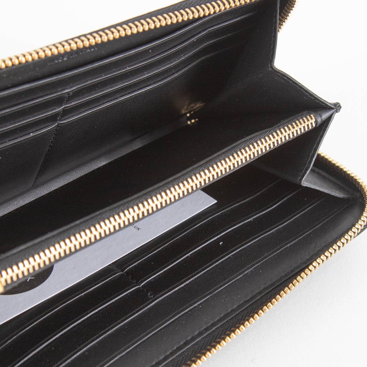 Smythson Black Croc Long Wallet