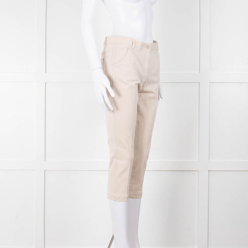 Dolce & Gabbana Beige Capri Trousers