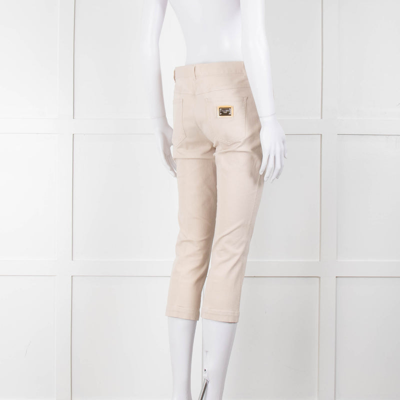 Dolce & Gabbana Beige Capri Trousers