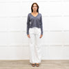 Zadig & Voltaire Grey Cashmere V Neck Jumper