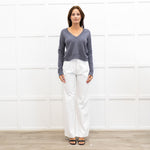 Zadig & Voltaire Grey Cashmere V Neck Jumper