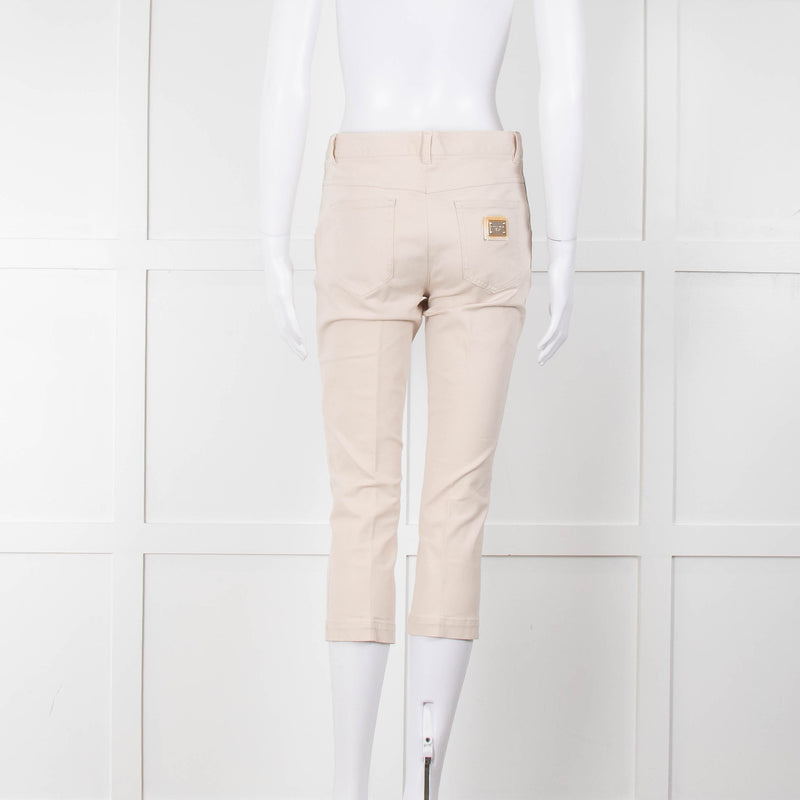 Dolce & Gabbana Beige Capri Trousers