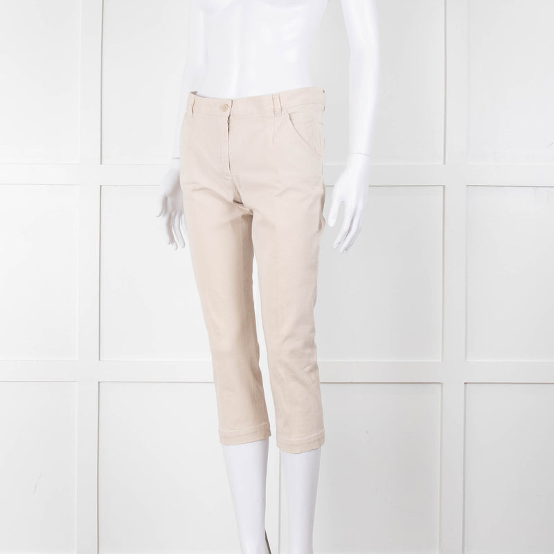 Dolce & Gabbana Beige Capri Trousers