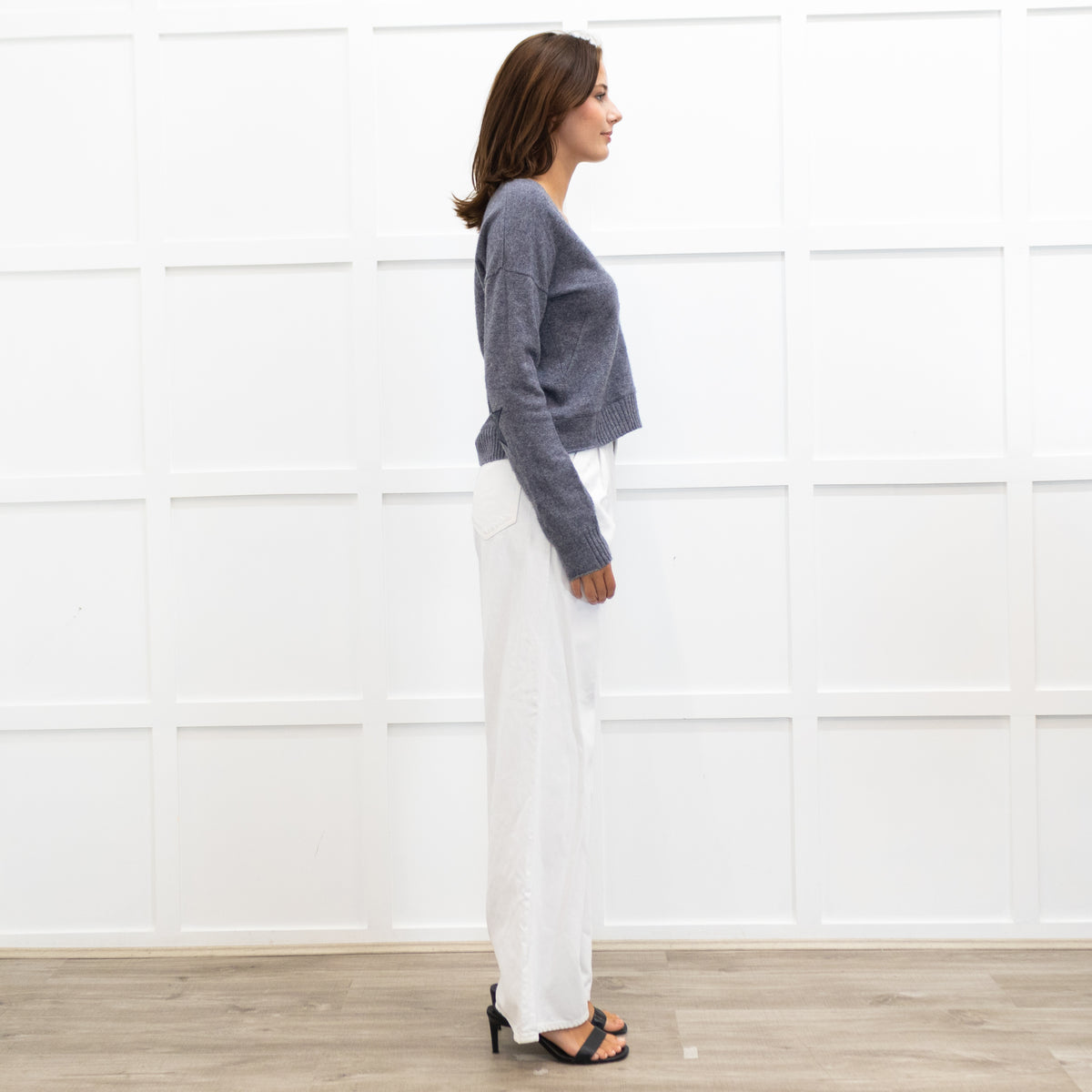 Zadig & Voltaire Grey Cashmere V Neck Jumper