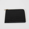 Smythson Black Croc Travel Wallet