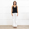 Cami NYC Black Silk & Lace Half Lined Camisole