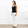 Cami NYC Black Silk & Lace Half Lined Camisole