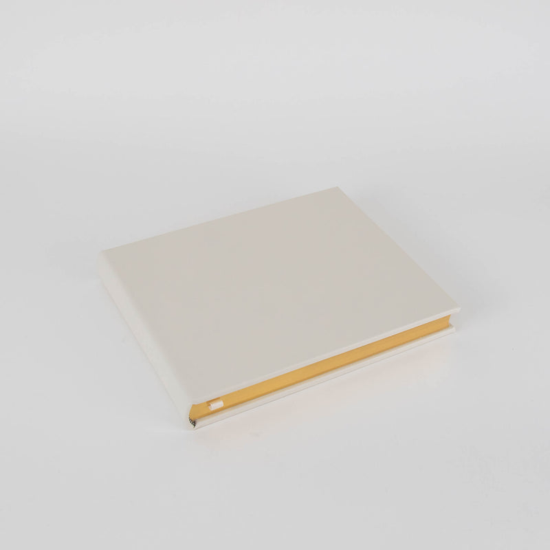 Smythson White Leather Hardbound Guest Book