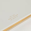 Smythson White Leather Hardbound Guest Book