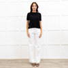 Joseph Black Fine Knit Short Sleeve Cashmere Sweater