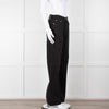 Rag & Bone Logan Black Mid Rise Wide Leg Jeans