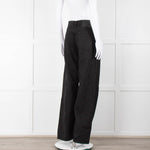 Rag & Bone Logan Black Mid Rise Wide Leg Jeans