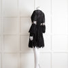 Laurie & Joe Black Broderie Mini Dress with Embellished Waist