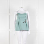 Prada Turquoise Camisole Top with Embellishments