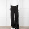 Rag & Bone Black Logan Mid Rise Wide Leg Jeans