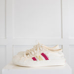Adidas Wales Bonner Cream With Pink Stripes Tainers