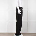 Rag & Bone Black Logan Mid Rise Wide Leg Jeans