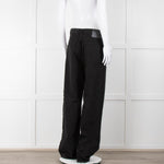 Rag & Bone Black Logan Mid Rise Wide Leg Jeans