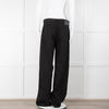 Rag & Bone Black Logan Mid Rise Wide Leg Jeans