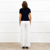 Joseph Navy Fine Knit Short Sleeve Cashmere Sweater