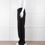 Rag & Bone Black Logan Mid Rise Wide Leg Jeans