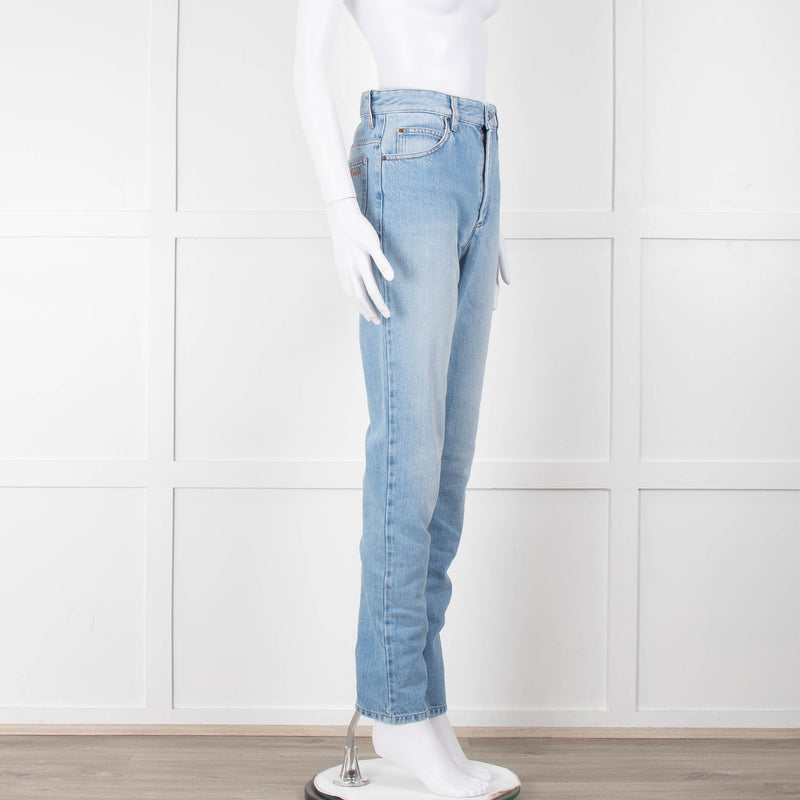 Isabel Marant Etoile Pale Denim Slim Leg Jeans