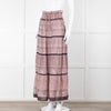 MABE Purple Block Print Maxi Skirt