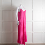Essentiel Antwerp Neon Pink Slip Dress