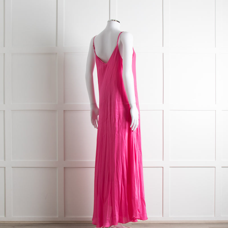 Essentiel Antwerp Neon Pink Slip Dress