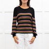 Me+Em Black Metallic Zig Zag Jumper