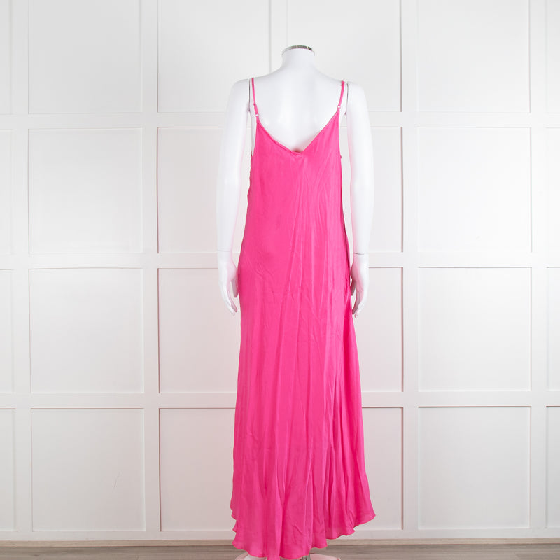 Essentiel Antwerp Neon Pink Slip Dress