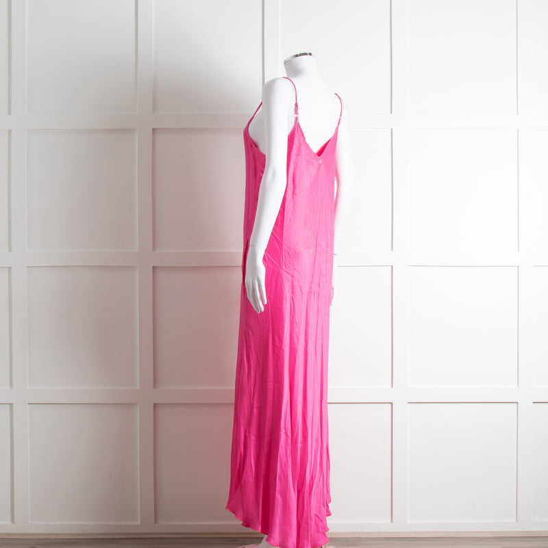 Essentiel Antwerp Neon Pink Slip Dress