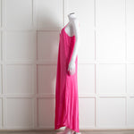 Essentiel Antwerp Neon Pink Slip Dress