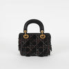 Dior Mini Beaded Lady Dior with Crossbody Chain Strap