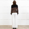 Me+Em Black Metallic Zig Zag Jumper