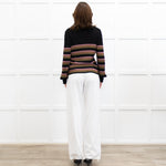 Me+Em Black Metallic Zig Zag Jumper
