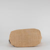 Stella McCartney Beige/Black Woven Raffia and Leather Logo Tote