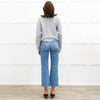 Victoria Beckham Grey Slash Neck Sweatshirt