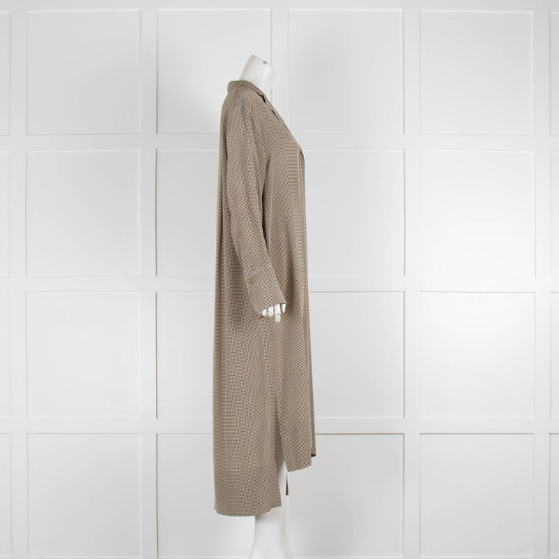 Joseph Patterned Silk Shirt Dress