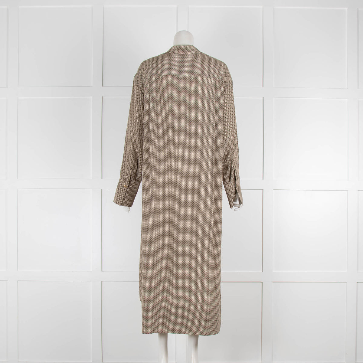 Joseph Patterned Silk Shirt Dress