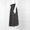 Bimba Y Lola Black Daisy Print Cotton Skirt