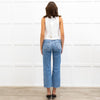 J Crew White Linen Button Up Waistcoat