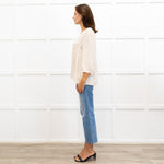 Ba&Sh Pale Peach Button Up Blouse