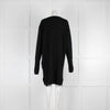 Rick Owens Black Boiled Cashmere Midi Dress