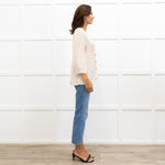 Ba&Sh Pale Peach Button Up Blouse
