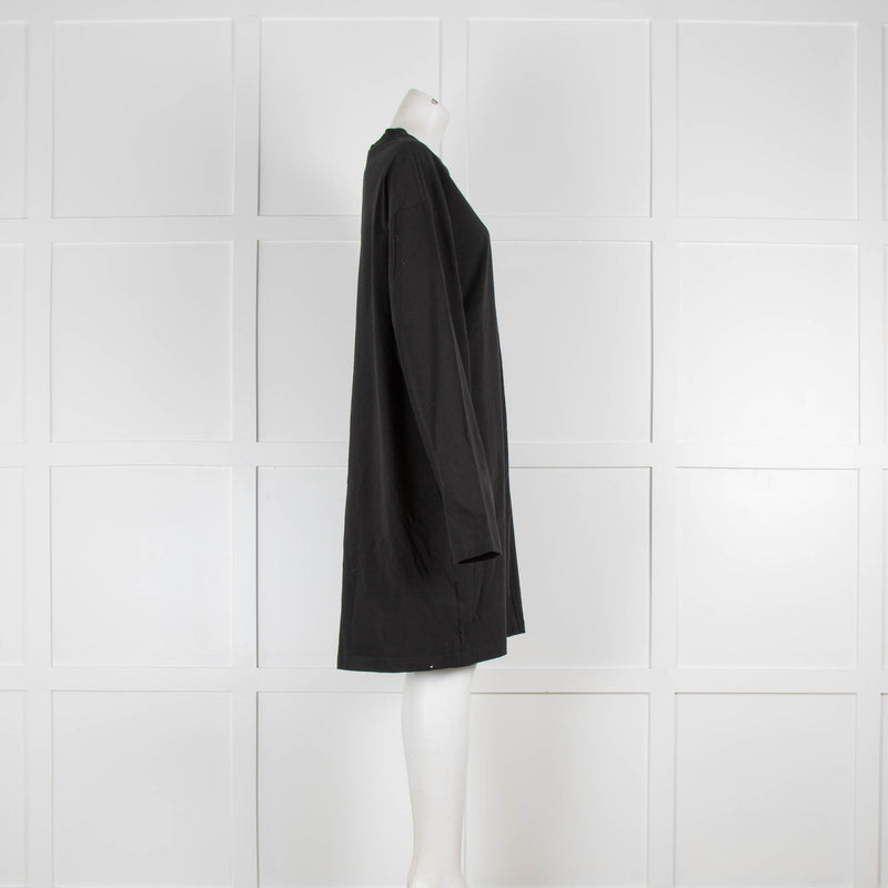 The Row Gombaza Black Cotton Oversized  Day Dress