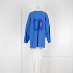 Erl Blue Oversized Giants Baseball Top