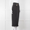 Nanushka Grey Denim Belted Midi Skirt