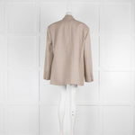 Frankie Shop Oatmeal Single Breasted Oversized Blazer